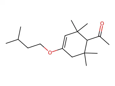 1-(2,2,6,6-四甲基-4-(3-甲基丁氧基)-3-环己烯-1-基)乙酮 structure