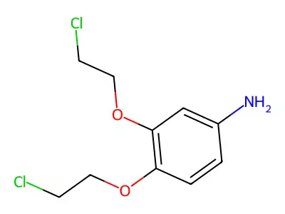 3,4-Bis(2-chloroethoxy)aniline structure