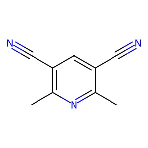 3,5-Pyridinedicarbonitrile, 2,6-dimethyl- structure