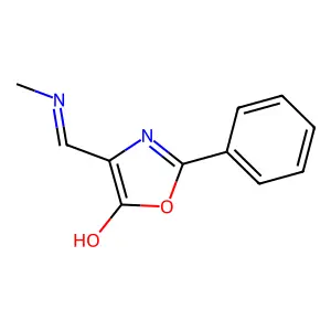 4-[(methylamino)methylene]-2-phenyl-1,3-oxazol-5(4H)-one structure