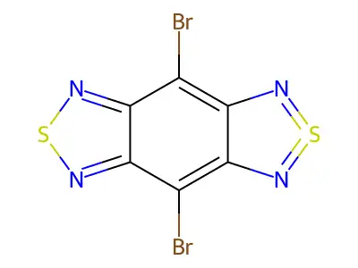 4,8-Dibromobenzo[1,2-c:4,5-c']bis([1,2,5]thiadiazole) structure