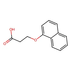 3-(1-萘氧基)丙酸 structure
