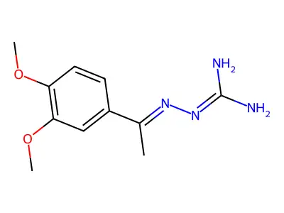 2-[1-(3,4-Dimethoxyphenyl)ethylidene]hydrazinecarboximidamide structure