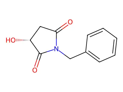 1-Benzyl-3-hydroxy-pyrrolidine-2,5-dione structure