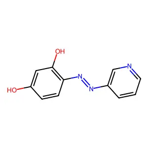 3-[[2,4-Dihydroxy]phenyl]azo-pyridine structure