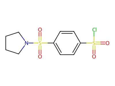 4-(Pyrrolidine-1-sulfonyl)benzene-1-sulfonyl chloride structure
