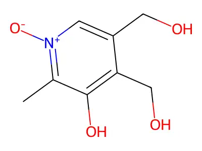 4,5-Bis(hydroxymethyl)-2-methyl-1-oxidopyridin-1-ium-3-ol structure