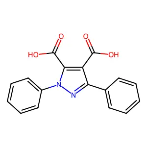 1,3-二苯基-1H-吡唑-4,5-二甲酸 structure