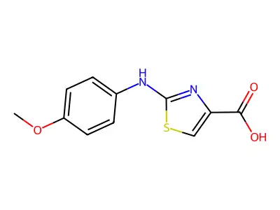 2-[(4-Methoxyphenyl)amino]-1,3-thiazole-4-carboxylic acid structure
