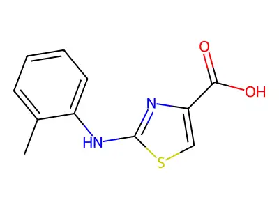 2-o-Tolylamino-thiazole-4-carboxylic acid structure