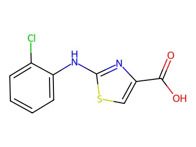 2-(2-Chloro-phenylamino)-thiazole-4-carboxylic acid structure
