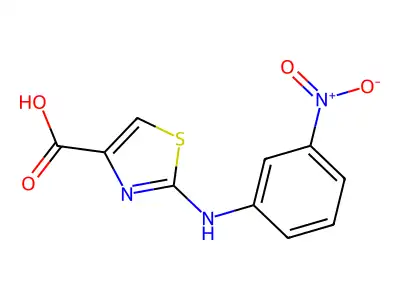 2-(3-Nitrophenylamino)thiazole-4-carboxylic acid structure