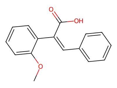 2-(2-Methoxyphenyl)-3-phenylacrylic acid structure