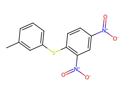 2,4-Dinitrophenyl M-tolyl sulfide structure