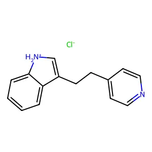 Indole, 3-(2-(4-pyridyl)ethyl)-, monohydrochloride structure