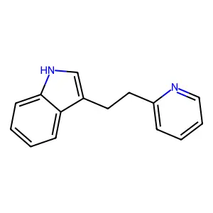 3-(2-(2-Pyridyl)ethyl)indole structure