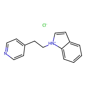 Indole, 1-(2-(4-pyridyl)ethyl)-, monohydrochloride structure
