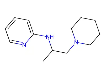 N-[1-甲基-2-(1-哌啶基)乙基]吡啶-2-胺 structure