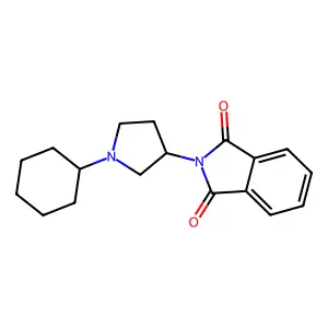 2-(1-Cyclohexylpyrrolidin-3-yl)-1H-isoindole-1,3(2H)-dione structure