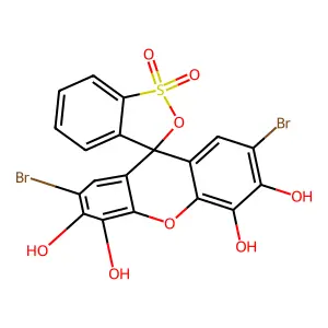 溴邻苯三酚红 structure