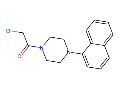 2-Chloro-1-[4-(1-naphthyl)piperazin-1-yl]ethanone structure