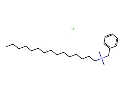Benzyldimethyl(pentadecyl)ammonium chloride structure