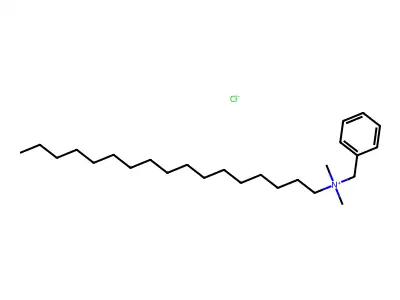 Benzyl(heptadecyl)dimethylammonium chloride structure