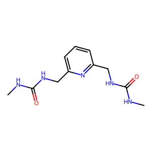 Urea, 1,1'-(2,6-pyridylidenedimethylene)bis(3-methyl- structure