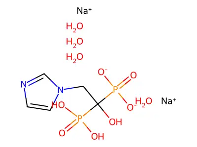 Zoledronate disodium structure