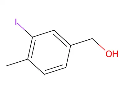 3-Iodo-4-methylbenzyl alcohol structure