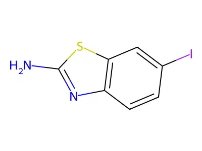 6-Iodo-1,3-benzothiazol-2-amine structure