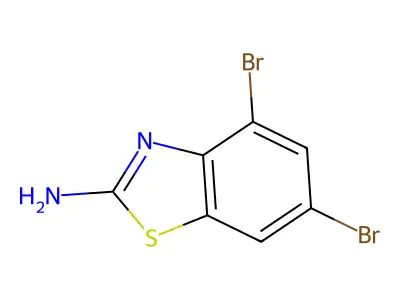 4,6-Dibromobenzo[d]thiazol-2-amine structure