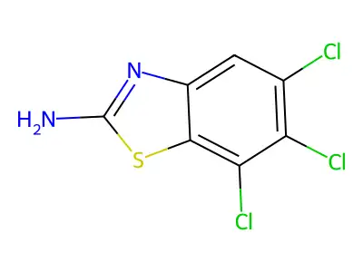 5,6,7-Trichloro-1,3-benzothiazol-2-amine structure