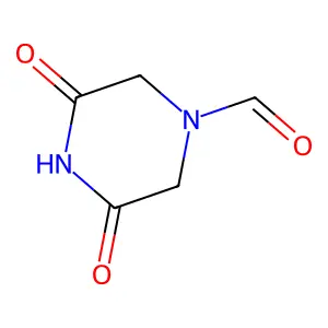 3,5-Dioxopiperazine-1-carbaldehyde structure
