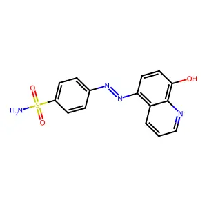 4-[(2E)-2-(8-Oxoquinolin-5(8H)-ylidene)hydrazinyl]benzene-1-sulfonamide structure