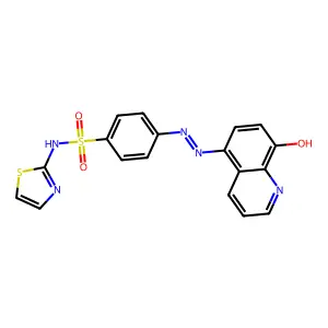 (Z)-4-(2-(8-Oxoquinolin-5(8H)-ylidene)hydrazinyl)-N-(thiazol-2-yl)benzenesulfonamide structure