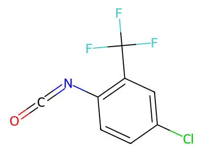 4-Chloro-2-(trifluoromethyl)phenyl isocyanate structure
