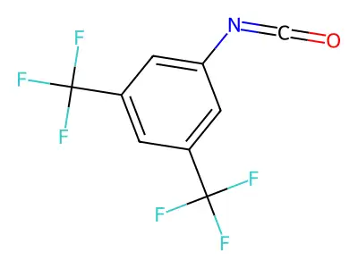 3,5-Bis(trifluoromethyl)phenyl isocyanate structure