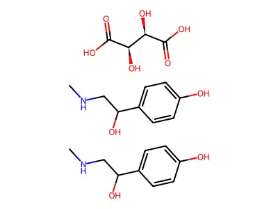 Synephrine tartrate structure