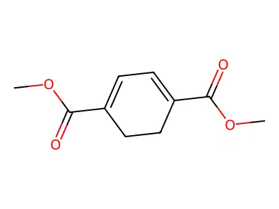 Dimethyl cyclohexa-1,3-diene-1,4-dicarboxylate structure