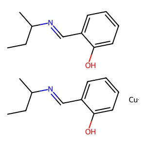 Bis(2-(butan-2-yliminomethyl)phenol);copper structure