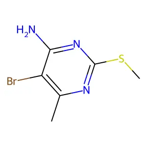 5-Bromo-6-methyl-2-methylsulfanylpyrimidin-4-amine structure