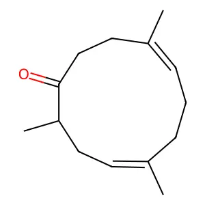 4,8-Cycloundecadien-1-one, 2,5,9-trimethyl-, (4E,8E)- structure
