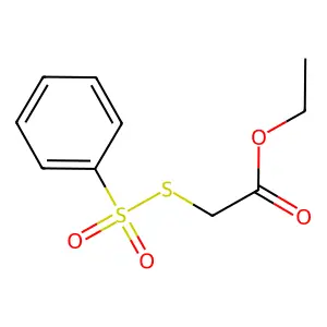 Ethyl [(benzenesulfonyl)sulfanyl]acetate structure