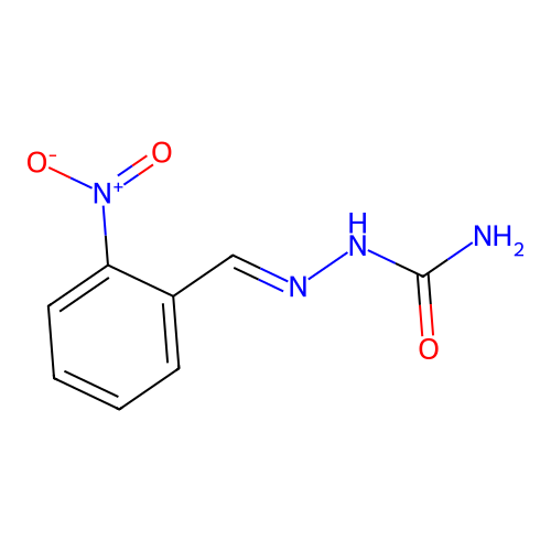 2-Nitrobenzaldehyde semicarbazone structure