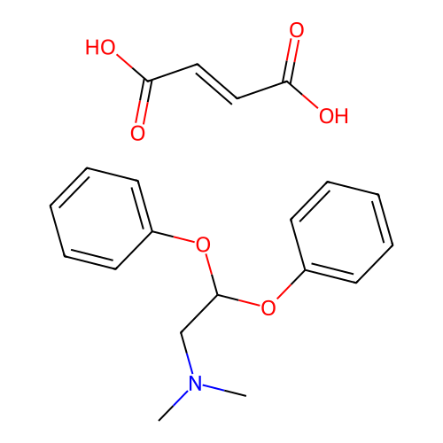 Medifoxamine fumarate structure