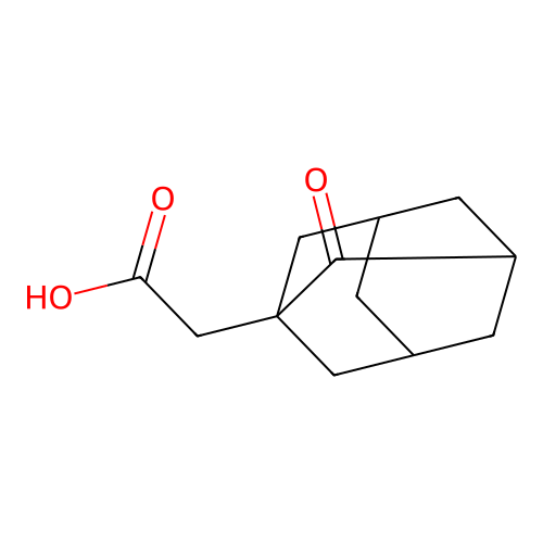 2-Oxoadamantan-1-acetic acid structure