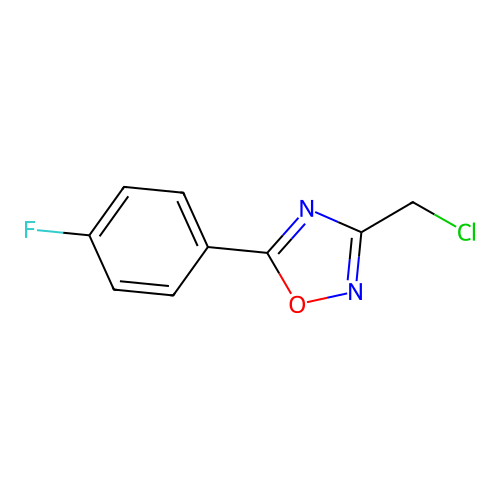 3-(Chloromethyl)-5-(4-fluorophenyl)-1,2,4-oxadiazole structure