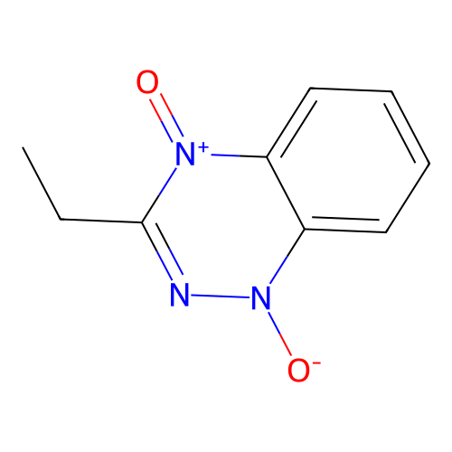3-Ethyl-1-oxido-1,2,4-benzotriazin-4-ium 4-oxide structure