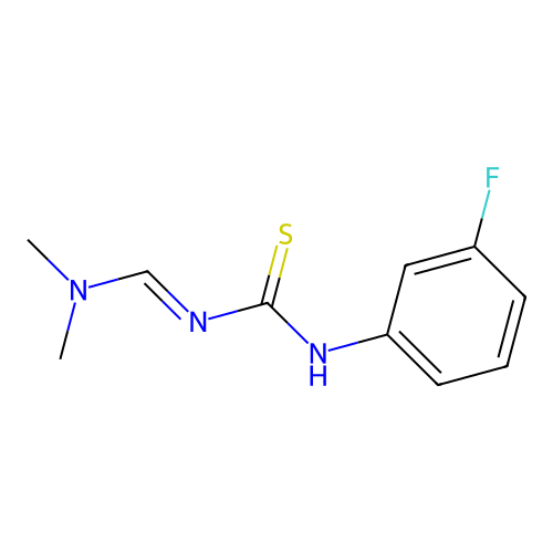 N'-[(3-Fluorophenyl)carbamothioyl]-N,N-dimethylmethanimidamide structure